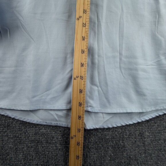 Eton Slim 17 Blue Twill Button Up Dress Shirt Men Cotton Long Sleeve Designer ** - Picture 4 of 16